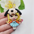 Load image into Gallery viewer, Daisy Linguee #133 Clay Doll for Bow-Center, Jewelry Charms, Accessories, and More