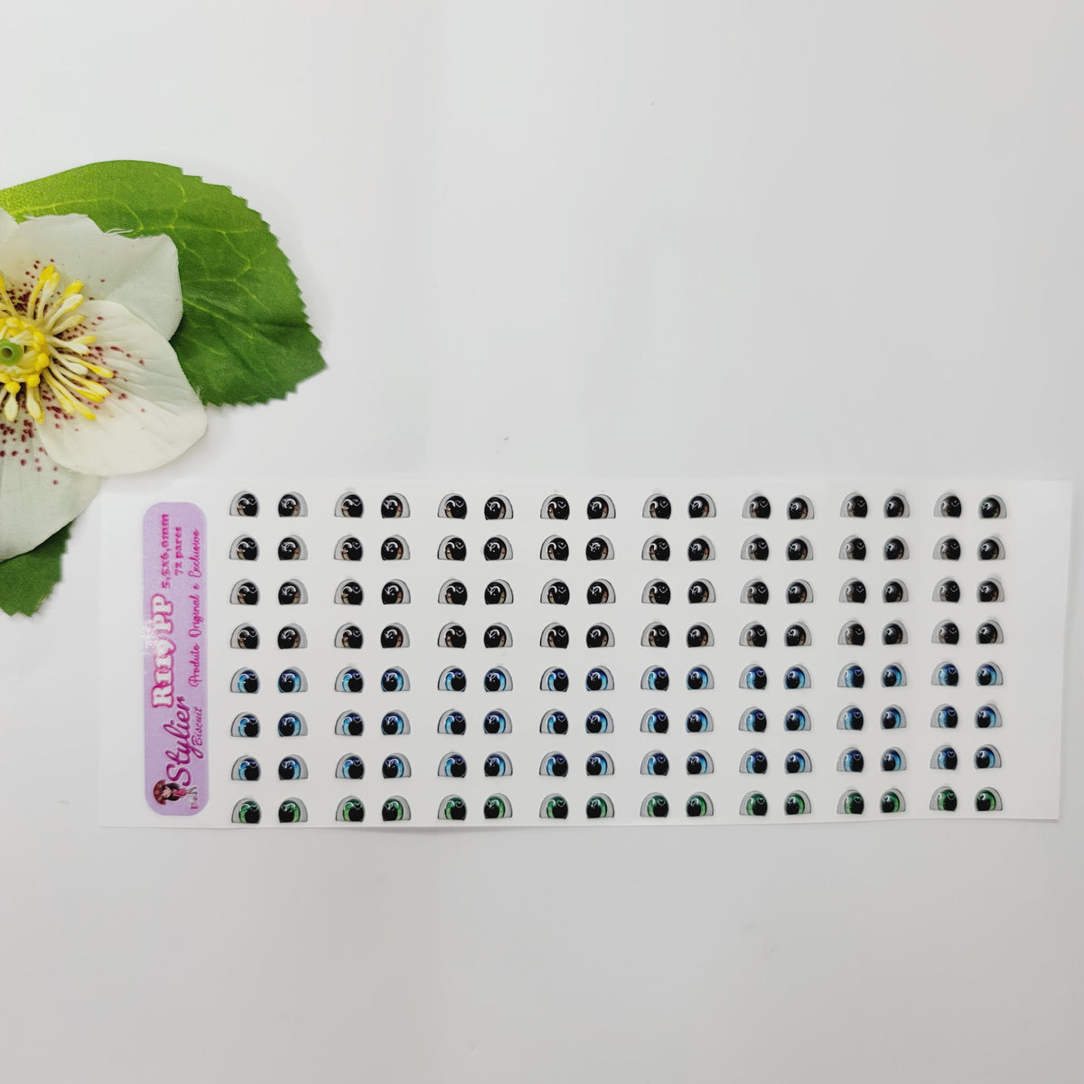 eye❣️ Adhesive Resin Eyes for Clays Multicolor STY R119 PP (X-SM
