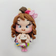 Load image into Gallery viewer, 629 Lorelei Clay Doll for Bow-Center, Jewelry Charms, Accessories, and More