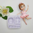 Load image into Gallery viewer, Powerful Woman Cake Top Silicone Mold FNY #25