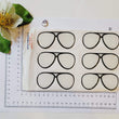 Load image into Gallery viewer, Adhesive Resin Eye Glasses for Clays MNC 524 AVIATOR 9cm 6Units