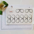 Load image into Gallery viewer, Adhesive Resin Eye Glasses for Clays MNC 524 AVIATOR 7cm 8Units