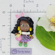 Load image into Gallery viewer, 571 Violet & Jasmine Twins Clay Doll for Bow-Center, Jewelry Charms, Accessories, and More