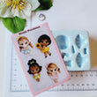 Load image into Gallery viewer, Precious Little Girls Silicone Mold AJ #26