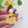 Load image into Gallery viewer, Bela Glitter Double Acrylic Apliques