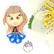 Load image into Gallery viewer, 023 Anna Princess Clay Doll for Bow-Center, Jewelry Charms, Accessories, and More