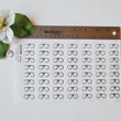 Load image into Gallery viewer, Adhesive Resin Eye Glasses for Clays MNC 524 AVIATOR 2.2 cm 56 Units
