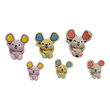 Load image into Gallery viewer, Happy Mouse Flatback Resin Cabochons - /1-/6 - Set of 6
