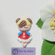 Load image into Gallery viewer, 379 MeToo Red Clay Doll for Bow-Center, Jewelry Charms, Accessories, and More