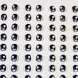 Load image into Gallery viewer, Adhesive Resin Eyes for Clays Multicolor STY R077 (SM / P) 64Pairs