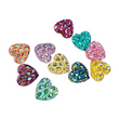 Load image into Gallery viewer, Resin Flatback Big Hearts for Craft - Mixed Colors - Set of 10