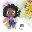 Load image into Gallery viewer, 147 Diamond Clay Doll for Bow-Center, Jewelry Charms, Accessories, and More