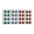 Load image into Gallery viewer, Adhesive Eyes for Clays Multicolor AAB 7580 XXL 16Pairs