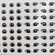 Load image into Gallery viewer, Adhesive Resin Eyes for Clays Multicolor STY R006 Combo P 64Pairs