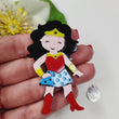 Load image into Gallery viewer, Super Hero Double Acrylic Apliques