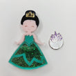 Load image into Gallery viewer, Tiana Glitter Double Acrylic Apliques