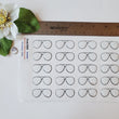 Load image into Gallery viewer, Adhesive Resin Eye Glasses for Clays MNC 524 AVIATOR 3.8cm 20Units