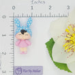 Load image into Gallery viewer, 374 MeToo Bunny Pink Clay Doll for Bow-Center, Jewelry Charms, Accessories, and More