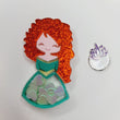 Load image into Gallery viewer, Merina Glitter Double Acrylic Apliques