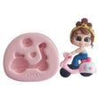 Load image into Gallery viewer, MA 751 Motorcycle Love Med Silicone Mold