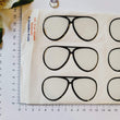 Load image into Gallery viewer, Adhesive Resin Eye Glasses for Clays MNC 524 AVIATOR 9cm 6Units