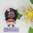 Load image into Gallery viewer, 416 Moanna Red Clay Doll for Bow-Center, Jewelry Charms, Accessories, and More