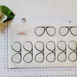 Load image into Gallery viewer, Adhesive Resin Eye Glasses for Clays MNC 524 AVIATOR 7cm 8Units