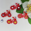 Load image into Gallery viewer, Bicycle Double Acrylic Appliques