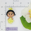 Load image into Gallery viewer, 131 Tiana Princess Yellow Clay Doll for Bow-Center, Jewelry Charms, Accessories, and More