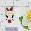 Load image into Gallery viewer, 380 MeToo Winter Bunny Clay Doll for Bow-Center, Jewelry Charms, Accessories, and More
