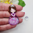 Load image into Gallery viewer, Sofia Glitter Double Acrylic Apliques