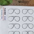 Load image into Gallery viewer, Adhesive Resin Eye Glasses for Clays MNC 524 AVIATOR 3.8cm 20Units