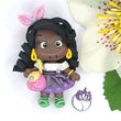 Load image into Gallery viewer, 571 Violet & Jasmine Twins Clay Doll for Bow-Center, Jewelry Charms, Accessories, and More