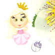 Load image into Gallery viewer, 469 Princess Aurora 2 Clay Doll for Bow-Center, Jewelry Charms, Accessories, and More