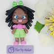 Load image into Gallery viewer, 463 Precious & Shanice Twins Clay Doll for Bow-Center, Jewelry Charms, Accessories, and More