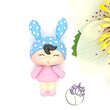 Load image into Gallery viewer, 374 MeToo Bunny Pink Clay Doll for Bow-Center, Jewelry Charms, Accessories, and More