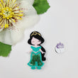 Load image into Gallery viewer, Yasmin Glitter Double Acrylic Apliques