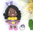 Load image into Gallery viewer, 571 Violet & Jasmine Twins Clay Doll for Bow-Center, Jewelry Charms, Accessories, and More
