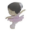 Load image into Gallery viewer, Ballerina  Acrylic Adhesive Stamped Appliques