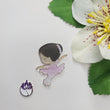 Load image into Gallery viewer, Ballerina  Acrylic Adhesive Stamped Appliques