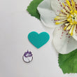 Load image into Gallery viewer, Green Heart Acrylic Appliques
