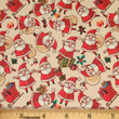 Load image into Gallery viewer, Christmas - Santa Faux Leather Printed Vinyl Sheet