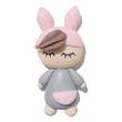 Load image into Gallery viewer, 373 MeToo Bunny Grey Clay Doll for Bow-Center, Jewelry Charms, Accessories, and More