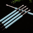 Load image into Gallery viewer, Double Head Silicone/Ceramic Tools Round Head Indentation Pen (5pcs)