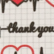 Load image into Gallery viewer, Heartbeat - EKG Thank You Heartbeat Faux Leather Printed Vinyl Sheet