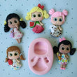 Load image into Gallery viewer, Cute Dolls Silicone Mold 659 MA