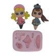 Load image into Gallery viewer, MA 773 Winter girl silicone Mold