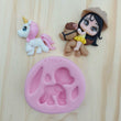 Load image into Gallery viewer, Cute Horse Silicone Mold 791 MA