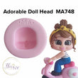 Load image into Gallery viewer, MA 748 Adorable Doll Head Silicone Mold