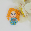 Load image into Gallery viewer, 371 Merina Green Clay Doll for Bow-Center, Jewelry Charms, Accessories, and More